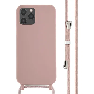 Immagine prodotto di Custodia in silicone imoshion con cinturino iPhone 12 (Pro) - Rosa sabbia