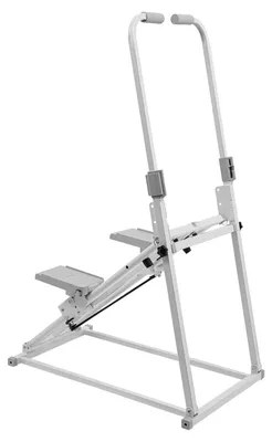 Produktbild von Stepper für Zuhause - Vertikaler Klettertrainer - Klappbar - Verstellbarer Lenker und Pedale - Schrittlänge 42 cm - Belastbar bis 100 kg - Leise 20–30 dB - Weiß