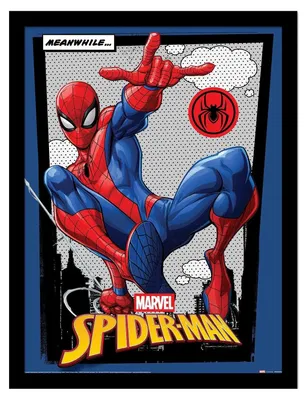 Produktbild von Spider-Man - "Meanwhile" Eingerahmter Druck PM14396 (30 cm x 40 cm) (Bunt)