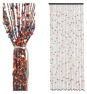 Perlenvorhang Bambus Bohemian 90x190 cm Insektenschutz