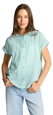 Produktbild von TOM TAILOR Basic Bluse mit Knopfleiste