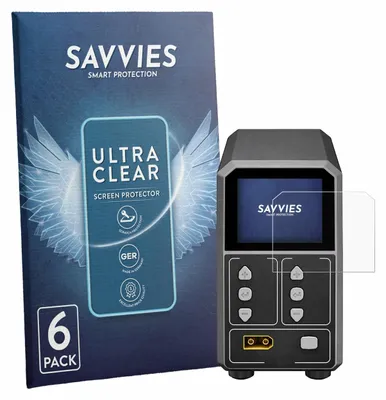 Produktbild von 6x Für SkyRc eFuel PSU2000 Schutzfolie Savvies Displayschutz Display Schutz Folie Klar Transparent