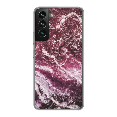 Produktbild von MuchoWow® Handyhülle Schutzhülle Hülle für Samsung Galaxy S22 Plus Natursteine - Lila - Marmor Silikon Softcase Handy Hülle - Schutzabdeckung