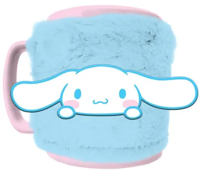 Obrázek produktu pro Hrnek Cinnamoroll s potahem na medvídka, objem 440 ml