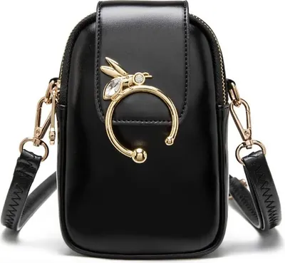 Produktbild von Handy Schultertasche, Kleine Damen Umhängetasche mit Kopfhöreranschluss, Crossbody Handtasche für Damen, Frauen, Mädchen