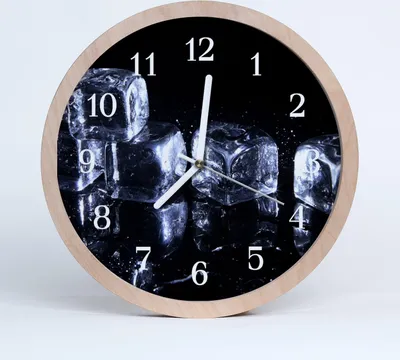 Produktbild von Holzuhr 30fi cm wanduhr - Eiswürfel Wohnzimmer