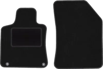 Immagine prodotto di Wielganizator tappetini auto velours anteriori adatto per Peugeot 508 II (2018-, berlina, station wagon, liftback) neri, set 2 pz, con fissaggi