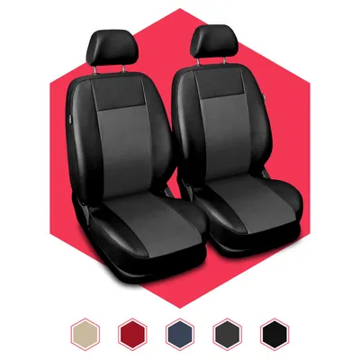 Produktbild von Autositzbezüge Universal Schonbezüge Sitzauflage PKW 1+1 Vorne Kunstleder Grau