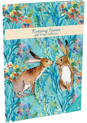 Image de Papier d'emballage "Lapins qui s'embrassent".