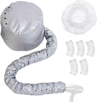 Produktbild von Haarpflege-Accessoire - 5 Reißverschlusshüte - entfernbarer Haarstylingkappe - Frisur-Tool - Haarkraftsystem