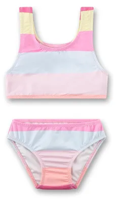 Immagine prodotto di Costume da bagno a due pezzi per bambine Sanetta, modello "Colourblocking Lollipop" | Bikini per bambini