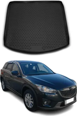 Image de Tapis de coffre pour Mazda CX-5 2012-2017 Caoutchouc TPE Noir