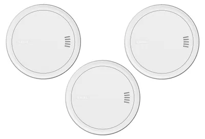 Produktbild von ABUS Rauchmelder PREFIRA CONNECT - vernetzbarer Rauchwarnmelder - 3er Set