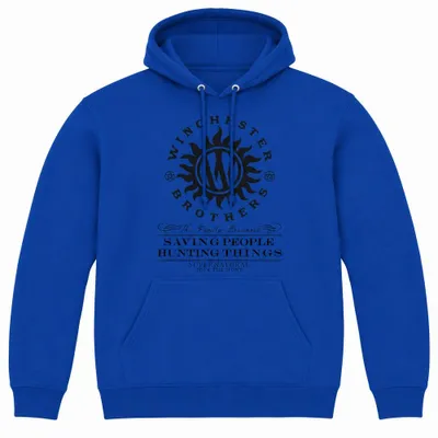 Obrázek produktu pro Supernatural - Mikina "Winchester Anti Possession" uni, pro muže/ženy, model TV37588 (XXL), barva: královská modř