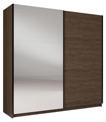 Immagine prodotto di Armadio ARSALA 2 porte scorrevoli con specchio colore noce 151 cm