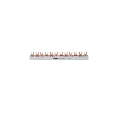 Produktbild von Hager Phasenschiene 3polig KDN363B Gabelanschluss 10qmm 63A 57 Module