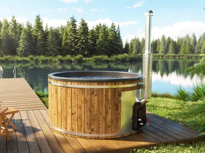 Produktbild von Fjordholz Hot Tub Modell Luxe 200 Sparset