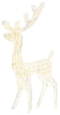 Produktbild von vidaXL LED-Rentier Acryl Weihnachtsdekoration 140 LEDs 128 cm Warmweiß