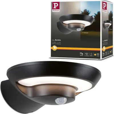 Image de Paulmann Solar LED Applique murale d'extérieur Bordola Détecteur de mouvement àcrépusculaire (IR)