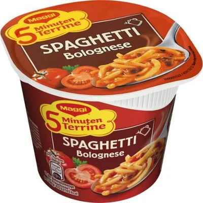 Produktbild von Maggi 5 Minuten Terrine Spaghetti Bolognese Fertigpackung 62g
