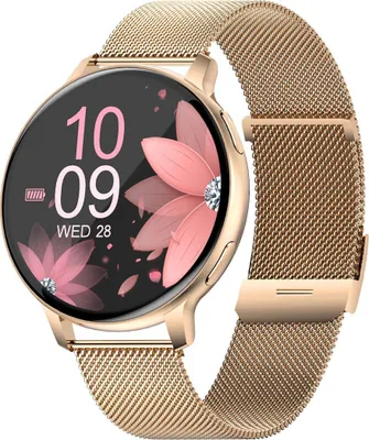 1,39" Touch Farbbildschirm Smartwatch – Bluetooth Anrufe + Pulsuhr + Temperaturmessung für Damen & Herren