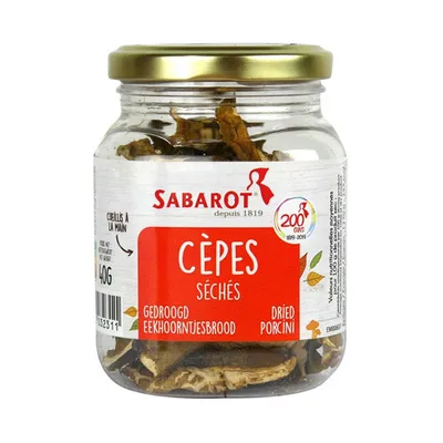 Zdjęcie produktu dla Sabarot Cèpes, słoik 40 g (suszone borowiki)