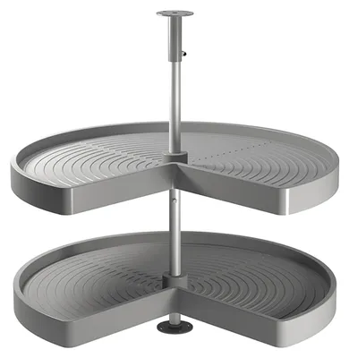 Image de Jeu de plateaux Shelvo 3/4 pour module 800 mm en plastique gris