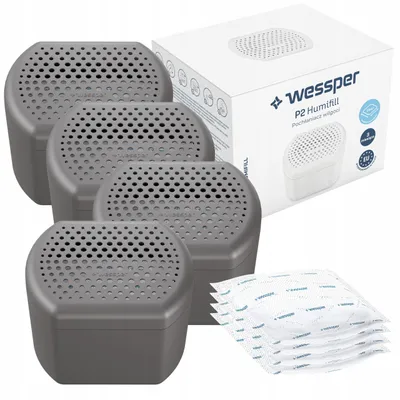Produktbild von Wessper Feuchtigkeitsabsorber Luftentfeuchter mit 4x Nachfüllung 250g