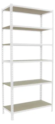 Zdjęcie produktu dla Regał do dużych obciążeń Simonrack MADERCLICK 6 8435104975206, biały, brązowy, 90,0 x 30,0 x 250,0 cm