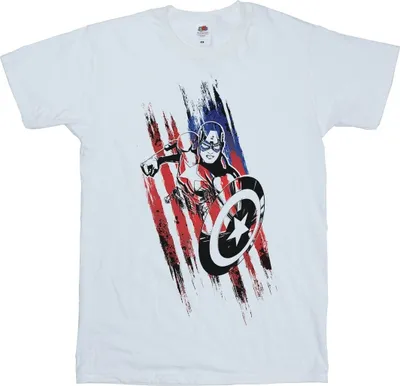 Produktbild von Marvel - "Avengers" T-Shirt für Herren BI6540 (XXL) (Weiß)