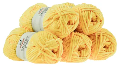 Produktbild von 500g Chenille-Wolle Samet Soft 39 Farben Chenille-Strickgarn Wolle Strickwolle