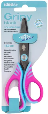 Produktbild von WEDO Bastelschere Gripy black rund Länge: 130 mm zufällige Farbe (1 Stück)