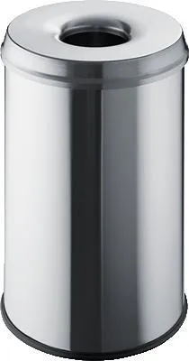 Produktbild von helit "the guardian" Papierkorb 30,0 l edelstahl
