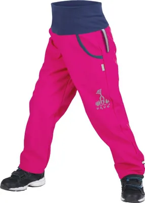 Produktbild von Unuo Softshellhose mit fuchsii fuchsia + reflektierendes Bild Evžen (Softshell Kids Hosen) - 122/128