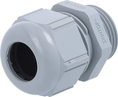 Immagine prodotto di Raccordo filettato M20x1,5, modello SKU-M20, realizzato in poliammide (PA), lunghezza filettatura 9,0 mm - confezione da 1 pezzo