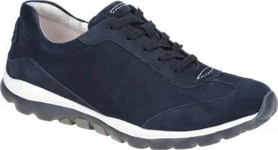 A single navy blue Gabor Comfort sneaker is shown against a white background.
