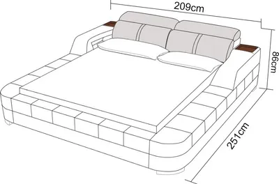 Immagine prodotto di Letto ad acqua doppio cuscino letto multifunzionale + letti ad acqua USB 180x200