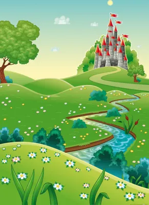 Obrázek produktu pro Kinderwelten umělecký obraz k tisku - Cesta na můj hrad (120 x 80 cm)