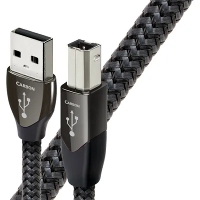 Produktbild von AudioQuest 1.5m Carbon USB A-B, 1,5 m, USB A, USB B, USB 2.0, Männlich/Männlich, Schwarz