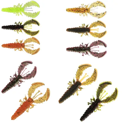 Produktbild von Westin Crecraw Slim Creaturebait 7.5cm 3g - 4 Gummikrebse, Farbe:UV Craw