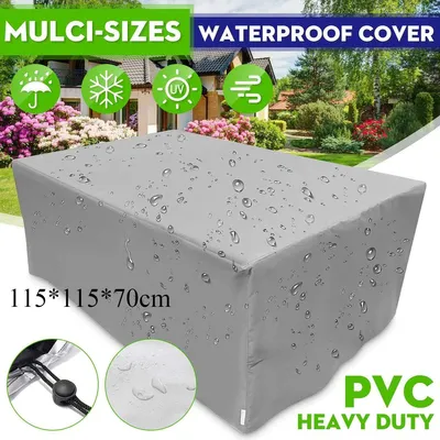 Image de Couvertures imperméables pour meubles de jardin en plein air, pluie, neige, couvertures de chaises pour canapé, table, chaise, couverture anti-poussière