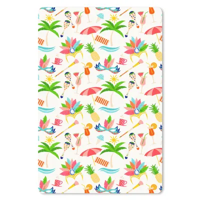 Produktbild von MuchoWow® Mauspad Mousepad Muster - Brasilien - Karneval 18x27 cm - Mousepads - Maus Mat - Pad - Mausunterlage
