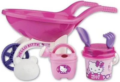 Produktbild von Hello Kitty Schubkarre mit Sandspielzeug
