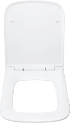 Immagine prodotto di Sedile WC rettangolare, coperchio WC con chiusura ammortizzata, coperchio WC in duroplast con chiusura rapida, fissaggio sedile WC nella parte superiore, bianco