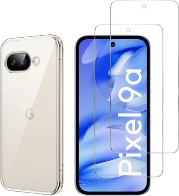 Zdjęcie produktu dla Etui na Google Pixel 9a z 2 osłonami ekranu ze szkła hartowanego Phonillico®