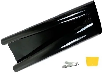 Produktbild von 75x300cm Super Tiefschwarz mit ABG Tönungsfolie Scheibenfolie Sonnenschutzfolie Folie Scheiben Folie Auto Fenster