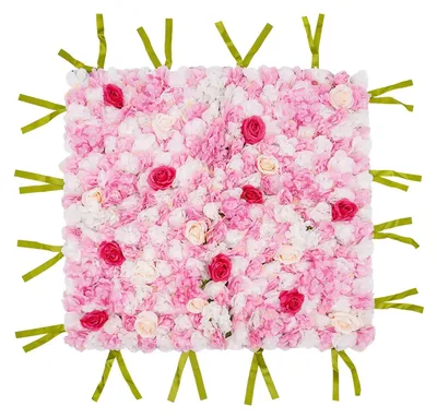 Produktbild von Kunstblumen-Wandpaneele, 1x1 Meter, weiß