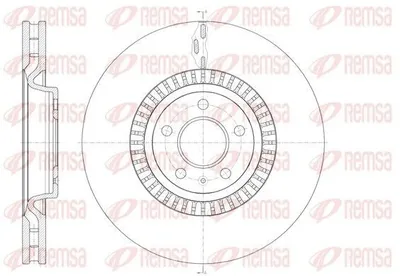 Produktbild von 2x REMSA Bremsscheibe 61446.10 vorne für AUDI A6 Avant (4G5 4GD C7) Q5 (8RB)