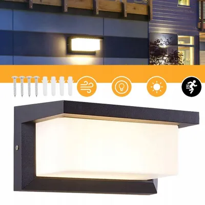 Produktbild von LED Aussenlampe Wand, Innen Moderne LED Wandleuchte für Wohnzimmer, Schlafzimmer, Flur, Balkon