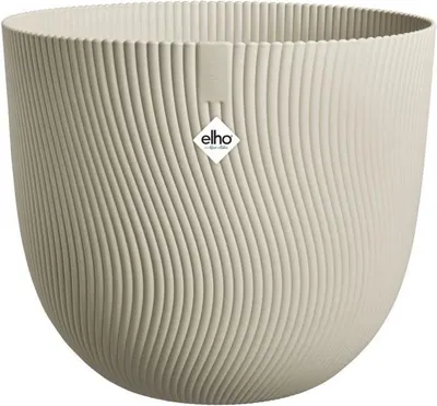 Immagine prodotto di ELHO Sereh Vaso rotondo, Ø 47 x H 40 cm, beige, 100% riciclato